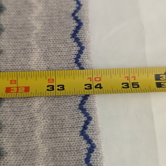 NWT Halogen 100% Cashmere Chevron Patterned Oblong Scarf - Picture 5 of 10